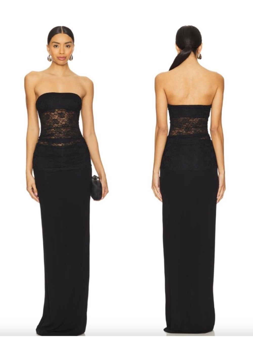 Lovers and Friends Zahra Gown in Black
